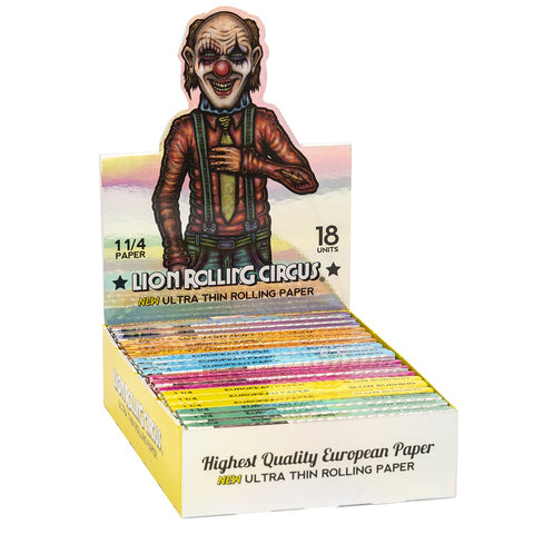 Lion Rolling Circus - Ultra Thin Rolling Paper 1-1/4 (18pc display)