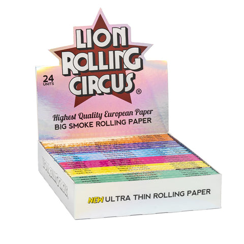 Lion Rolling Circus - Big Smoke Ultra-Thin Rolling Paper (24pc display)
