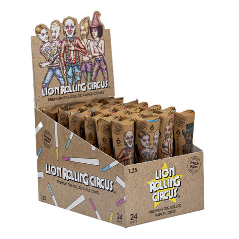 Lion Rolling Circus - Pre-Rolled Paper Cones (24pc display)