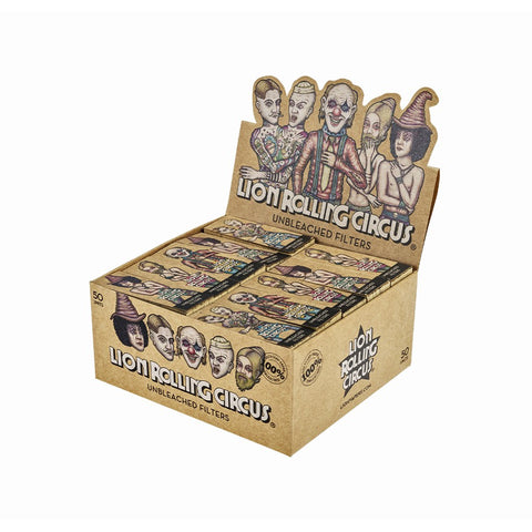 Lion Rolling Circus - Mini Tips Unbleached (50pc display)