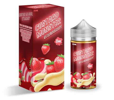 Custard Monster - Strawberry 100ml - Gravity Vape 
