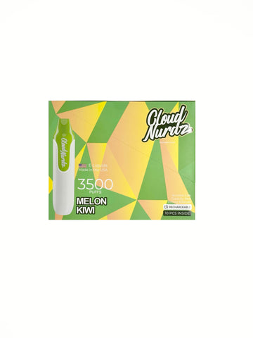 Cloud Nurdz - Melon Kiwi Disposable 3500 Puffs (10pc display)