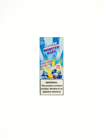 Frozen Monster Bars - Blueberry Raspberry Lemon Disposable 3500 Puffs (10pc display)