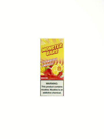 Monster Bars - Strawberry Lemonade Disposable 3500 Puffs (10pc display)