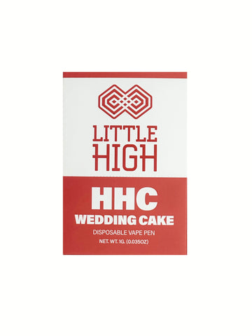 Little High - HHC Wedding Cake Hybrid 1 gram Disposable (10pc display)